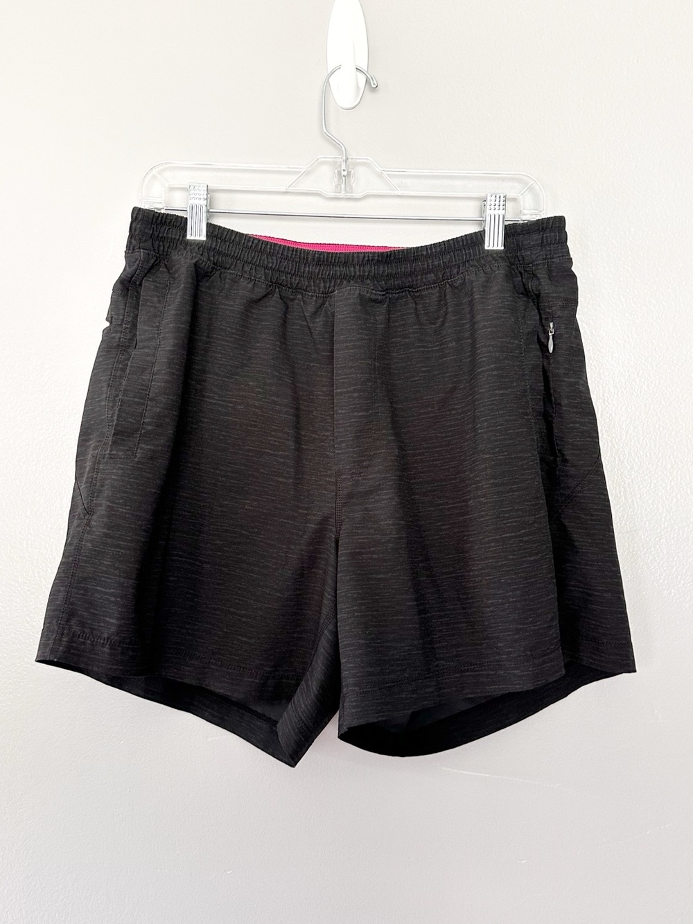 Birddogs Men’s XL Performance Shorts Black Built-In Liner Zip Pocket